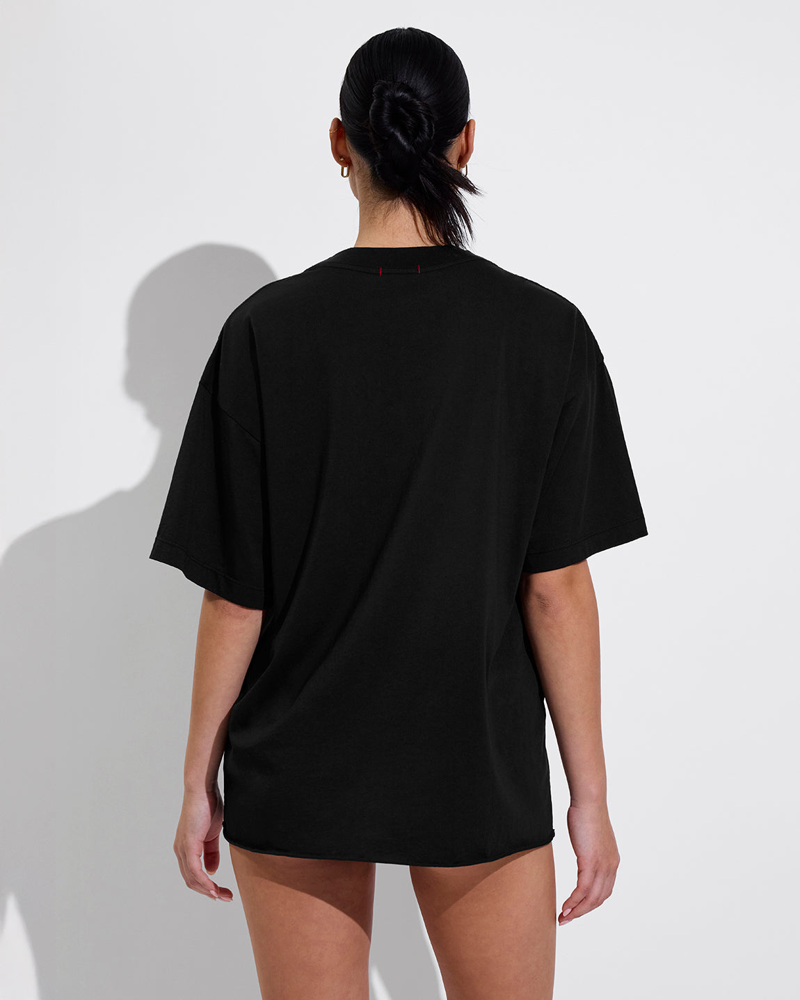 Swell Oversized Tee - Black Cotton T-shirt – Left On Friday