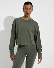 Swell LS Tee (Size S/M) + Super Moves Tight - Agave (Size S)