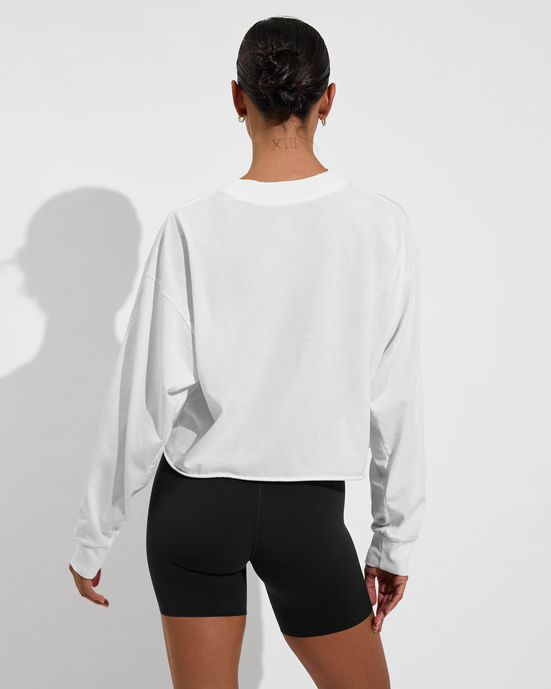 Swell LS Tee - Coconut + Super Moves Short 5" - Jet (Size S)