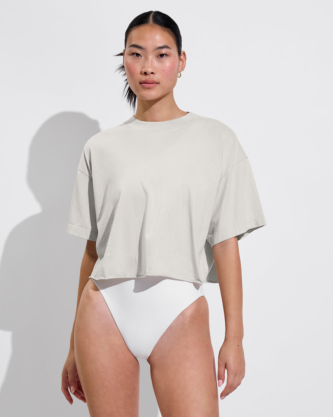 Swell SS Tee - Breeze (Size S/M) + Shoreline Suit - Coconut (Size S)