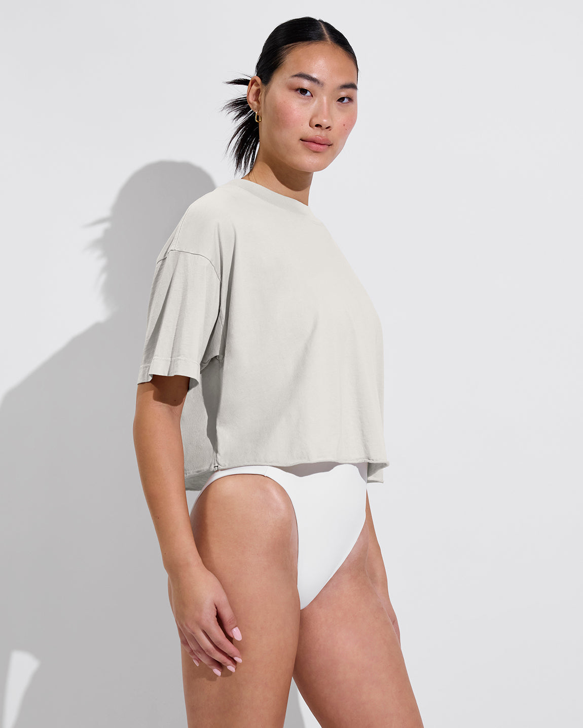 Swell SS Tee - Breeze (Size S/M) + Shoreline Suit - Coconut (Size S)