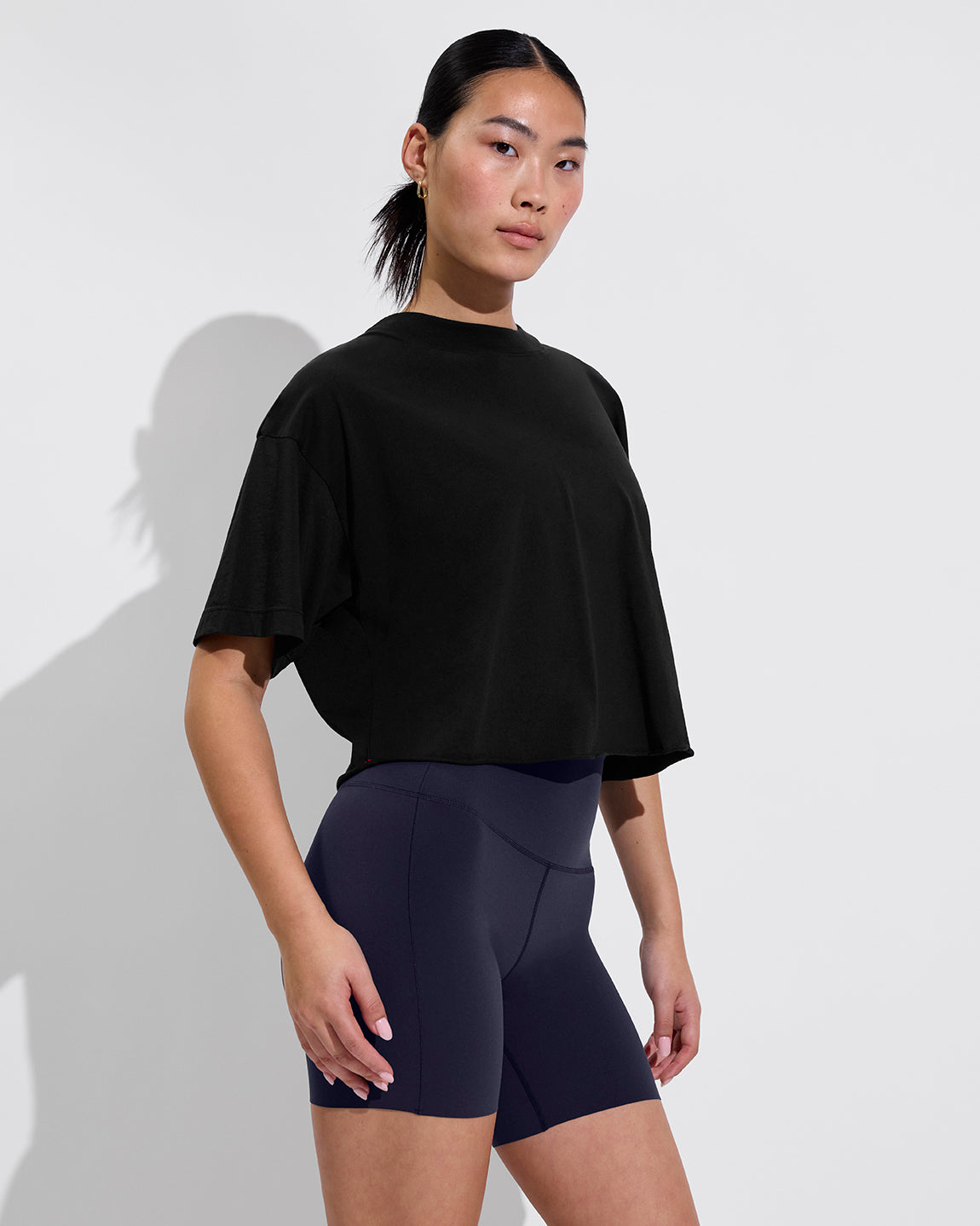 Swell SS Tee - Jet (Size S/M) + Super Moves Short 5" - Sprint (Size S)