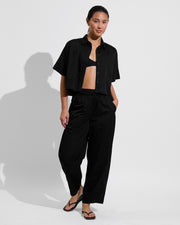 Tour Cropped Shirt (Size S/M) + Tour Pant - Jet (Size S)