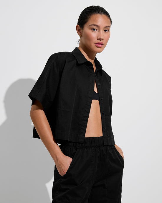 Tour Cropped Shirt (Size S/M) + Tour Pant - Jet (Size S)