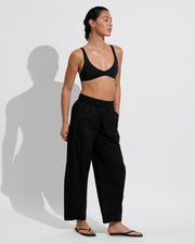 Plunge Top + Tour Pant - Jet (Size S)