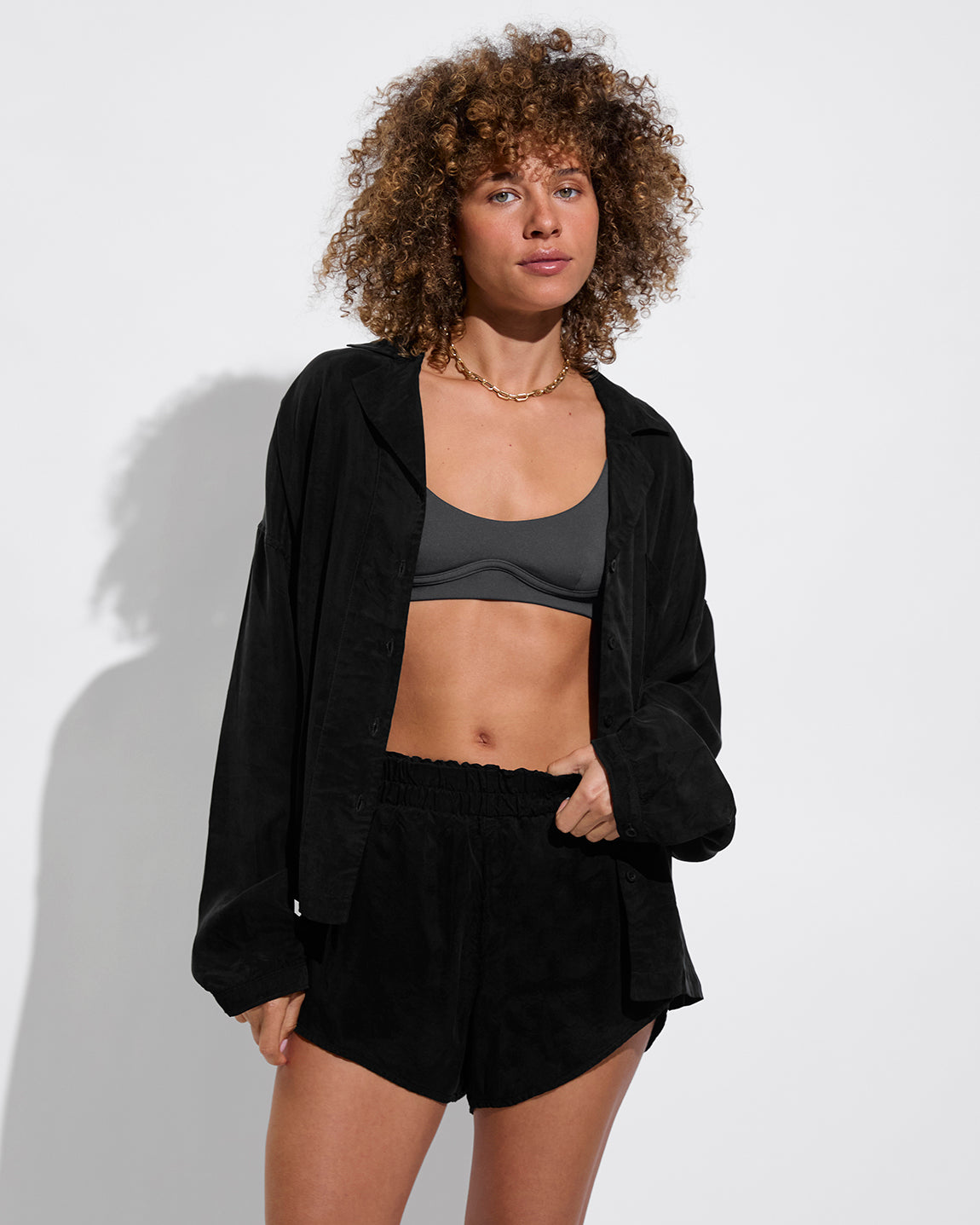 Club Top - Eclipse + Voyage Shirt + Journey Pant - Jet (Size S)