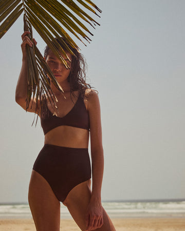 Cold Brew Swimsuit on the Beach