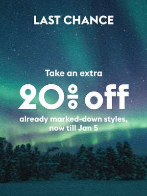 Take an extra 20% off already marked-down styles, now till January 5