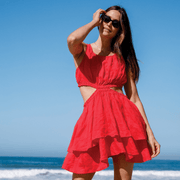 Getaway Dress - Flame - Size S
