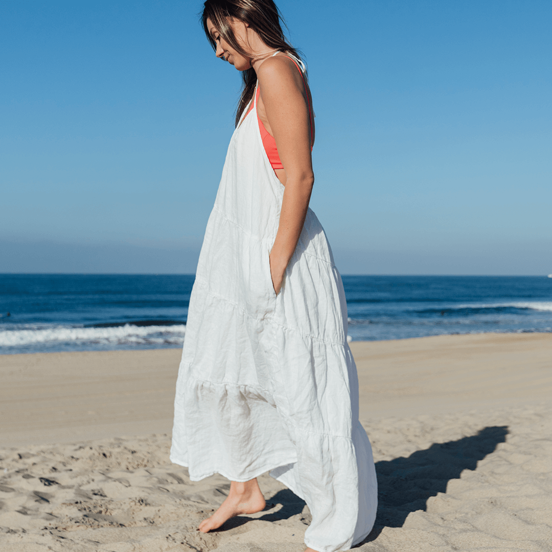 Sunday Dress - Coconut (Size S/M) + Sunday Top - Aperol (Size S)