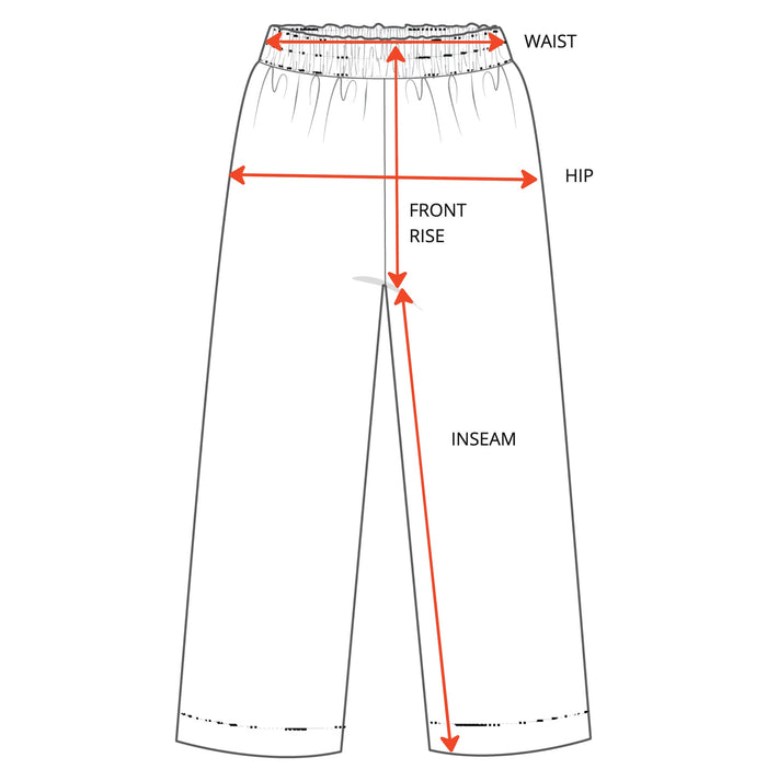 Coastal Pant Measurement