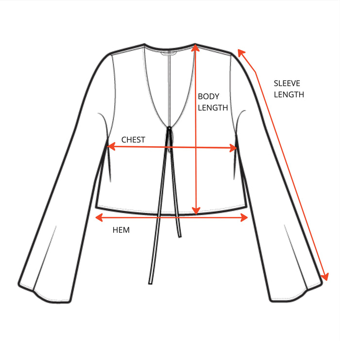 Journey Shirt Garment Measurements