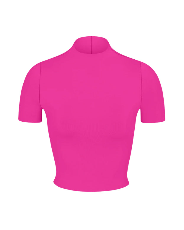 Rays Short Sleeve Top in Hot