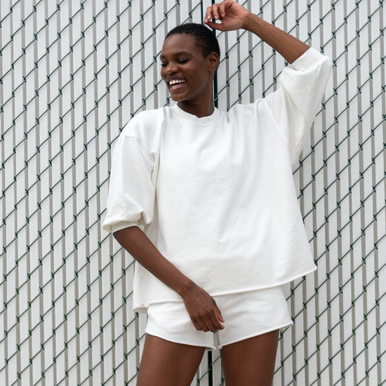 Sports & Rec Sweatshirt (O/S) + Sports & Rec Short - Coconut (Size S)