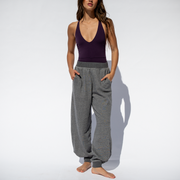 Weekender Playsuit - Legend + Field Day Sweatpant - Dark Heathered Grey (Size S)