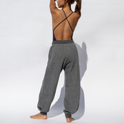 Weekender Playsuit - Legend + Field Day Sweatpant - Dark Heathered Grey (Size S)