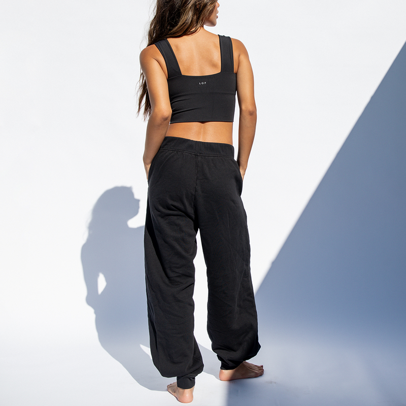 Frame Top + Field Day Sweatpant - Jet (Size S)