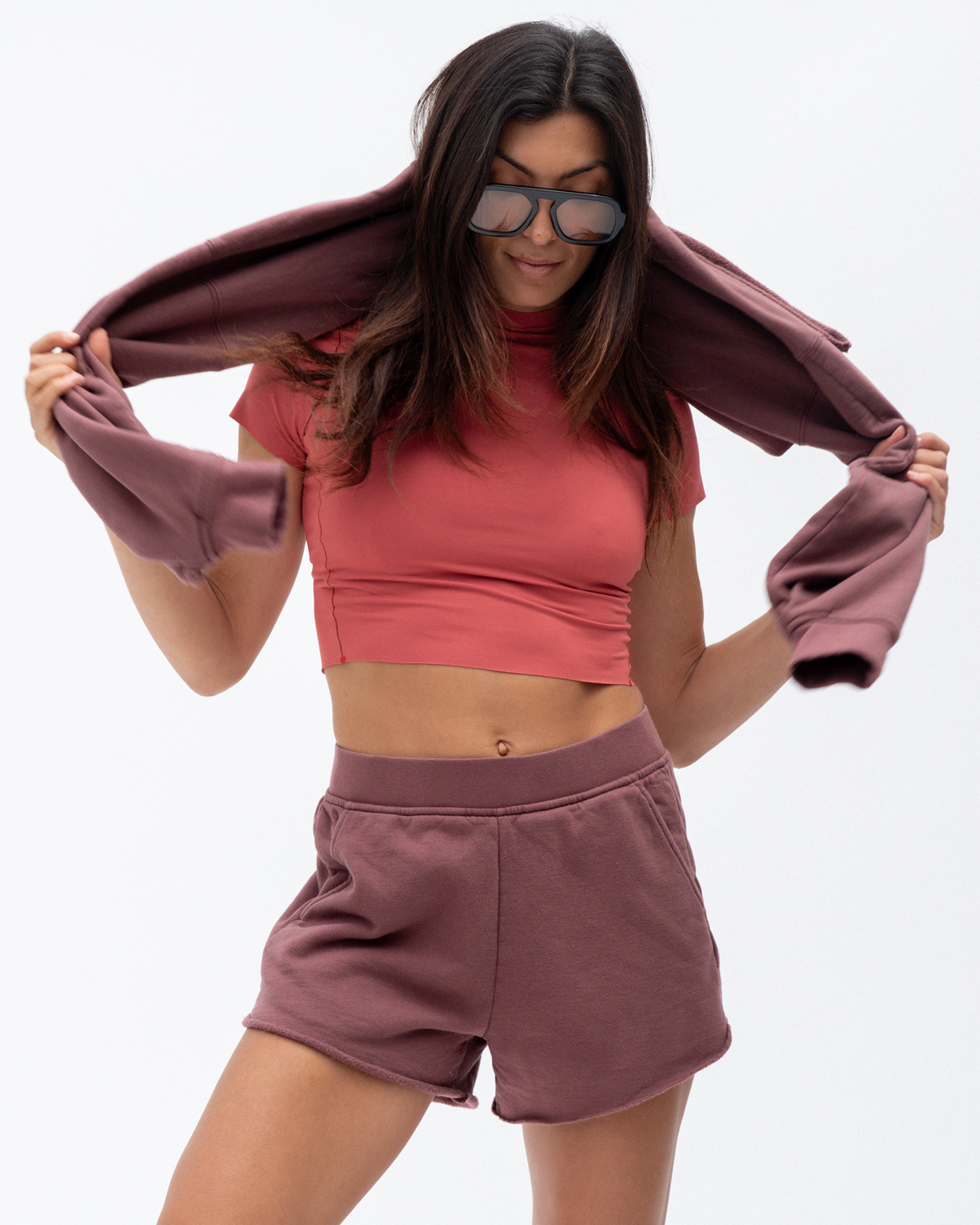 Rays Mockneck Top - Camp + Field Day Sweatshirt + Sports & Rec Short - Tiki (Size S)