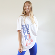 Squad Tee - Coconut/First Place + Super Moves Tight - First Place (Size S)