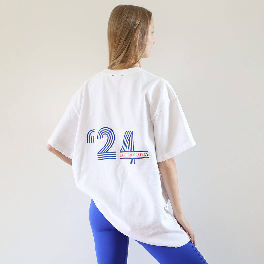 Squad Tee - Coconut/First Place + Super Moves Tight - First Place (Size S)