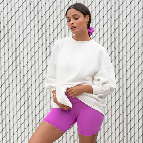 Sports & Rec Sweatshirt - Coconut / Salty + All Star Short *Mid - Punch (Size S)