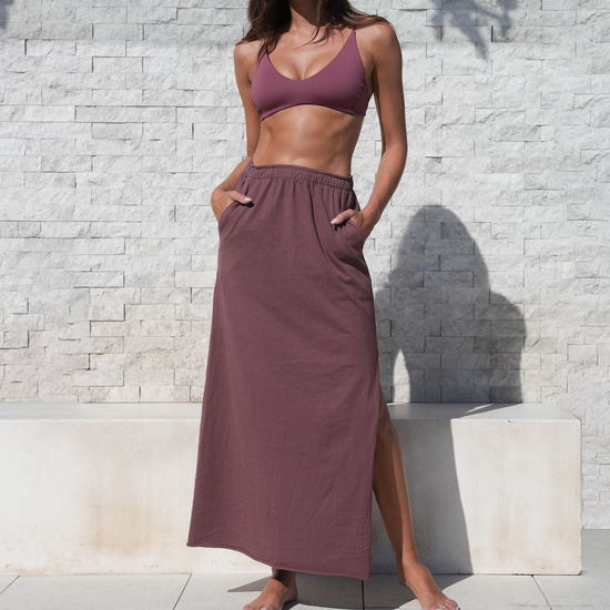 Sunday Top + Swell Skirt - Desert Plum (Size S)