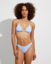 Reef Top + Backside Thong - Blue Skies (Size S)