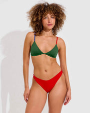 Sandy Top *Clare V. Collab - Tropics / First Place / Sweet Chili Heat + Dip Bottom - Sweet Chili Heat (Size S)