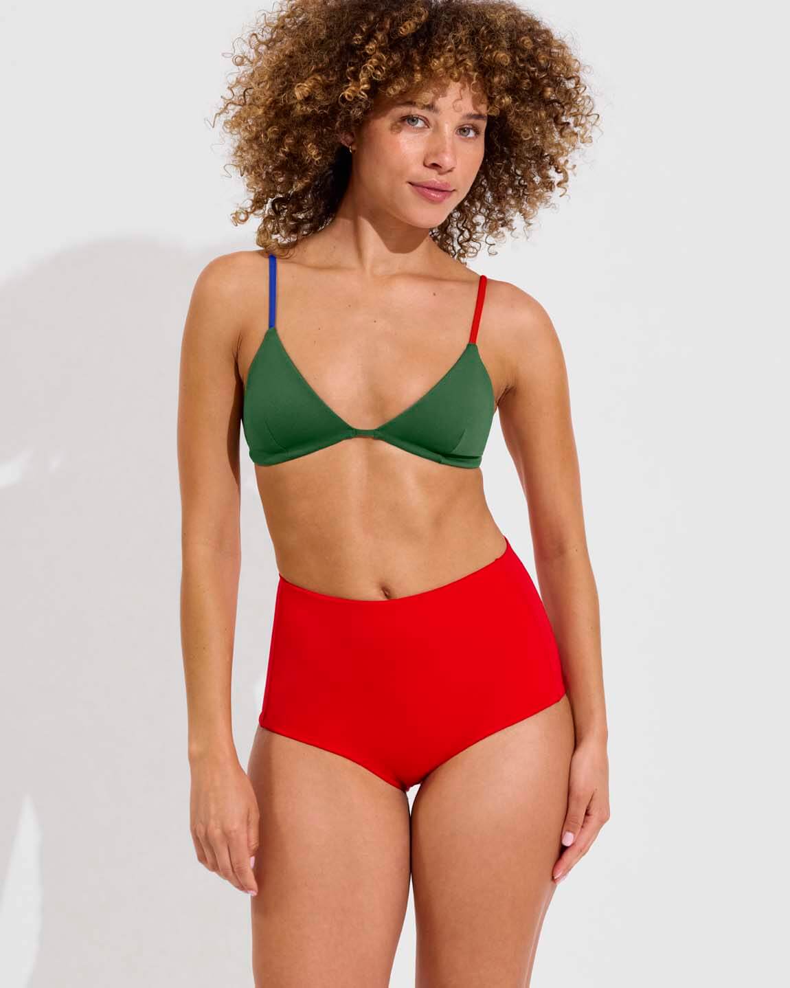 Sandy Top *Clare V. Collab - Tropics / First Place / Sweet Chili Heat + Barrel Bottom - Sweet Chili Heat (Size S)