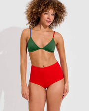 Sandy Top *Clare V. Collab - Tropics / First Place / Sweet Chili Heat + Barrel Bottom - Sweet Chili Heat (Size S)