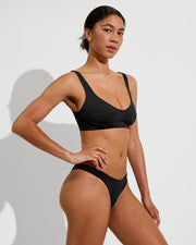 Club Top D (32D, Size S) + Streamline Bottom - Jet (Size S)