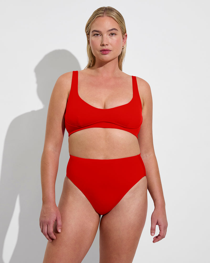 Club top D (36DD, Size L) + Hi Hi Bottom - Sweet Chili Heat (Size L)