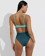 Club Top Micro - Drift / Deep End + Hi Hi Bottom - Deep End (Size S)