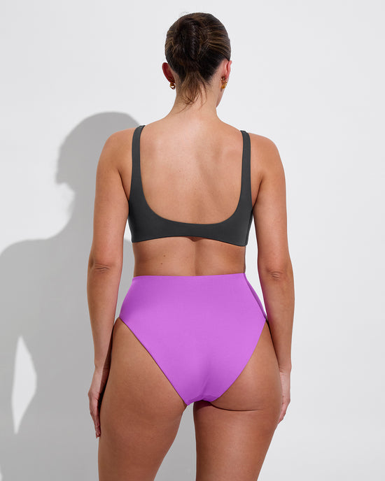 Club Top D+ - Eclipse (34DD, Size L) + Hi Hi Bottom - Punch (Size L)