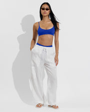 Club Top + Throwback Thong - First Place + Carry On Pant - Coconut (Size S) 