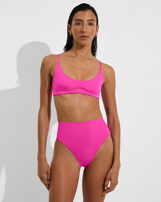 Club Top + Hi Hi Bottom - Hot (Size S)