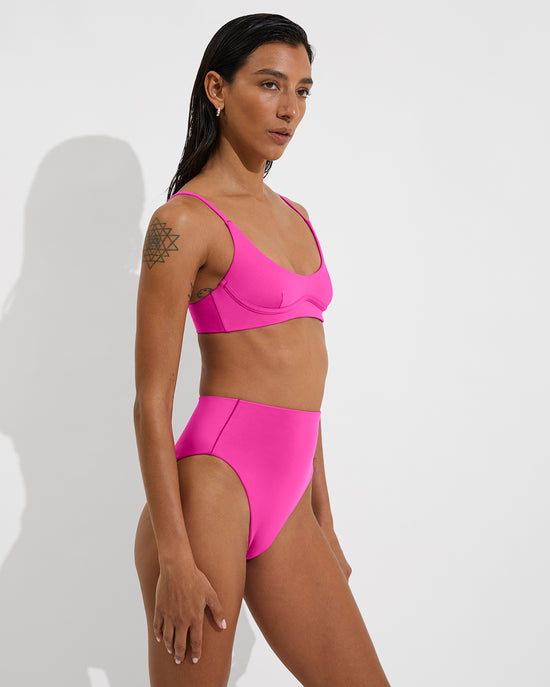 Club Top + Hi Hi Bottom - Hot (Size S)