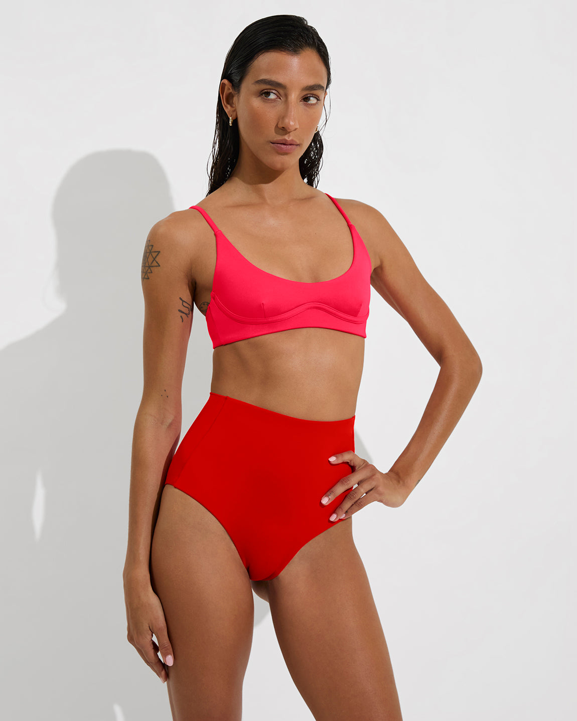 Club Top Neon Red Bikini Top – Left On Friday