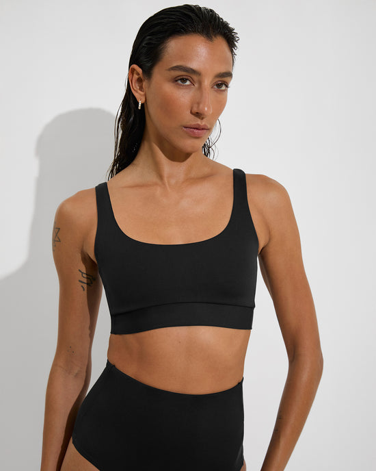Double Scoop Top + Hi Tide Bottom - Jet (Size S)