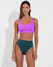 Double Scoop Top - Punch + Hi Hi Bottom - Deep End (Size S)