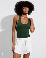 Fast Track Suit - Palm + Getaway Short - Coconut (Size S)