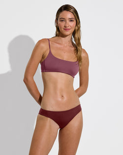 Pool Days Top - Desert Plum + Halfmoon Bottom - Jam (Size S)