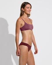 Pool Days Top - Desert Plum + Halfmoon Bottom - Jam (Size S)