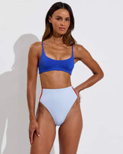 Club Top - First Place + Hi Hi Bottom - Blue Skies / Sweet Chili Heat (Size S)