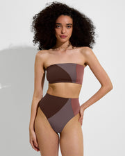 Tubular Top + Hi Hi Bottom - Cold Brew / Sandal / Stormy (Size S)