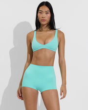 Plunge Top + Hi Line Shortie - Drift (Size S)