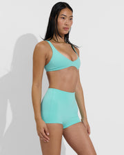 Plunge Top + Hi Line Shortie - Drift (Size S)