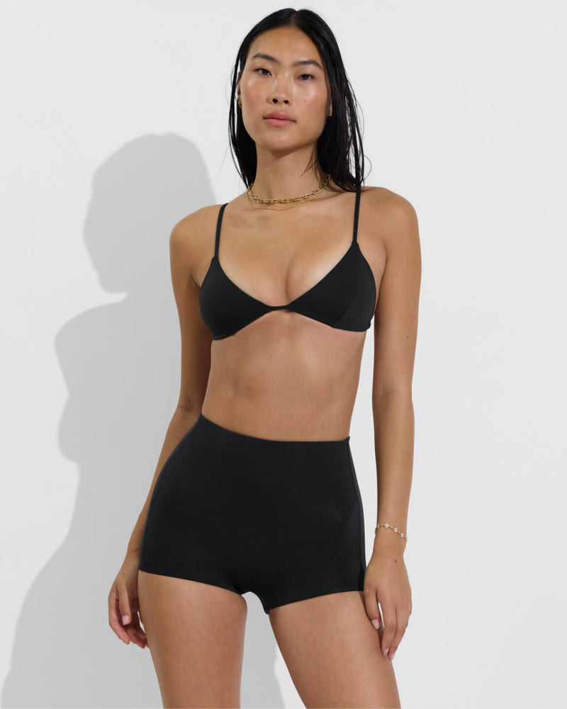 Sandy Top + Hi Line Shortie - Jet (Size S)