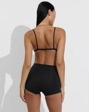 Sandy Top + Hi Line Shortie - Jet (Size S)