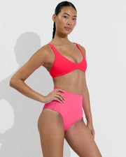 Plunge Top - Rescue + Hi Tide Bottom - Zinc (Size S)